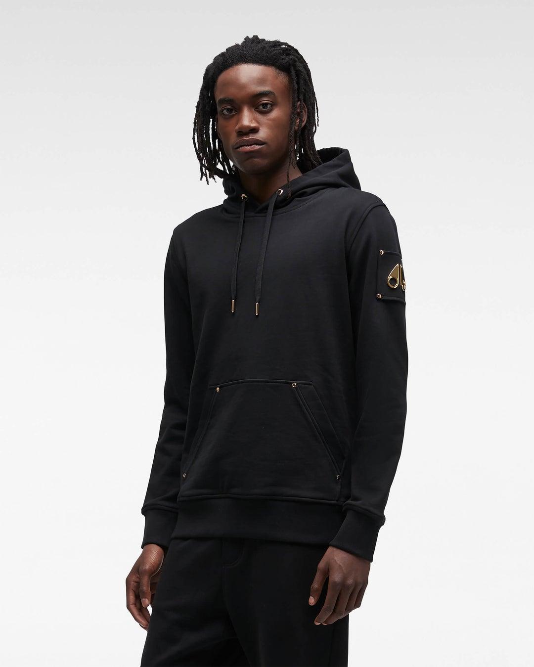 Moose Knuckles Martense Men's Hoodie in Black Product Image
