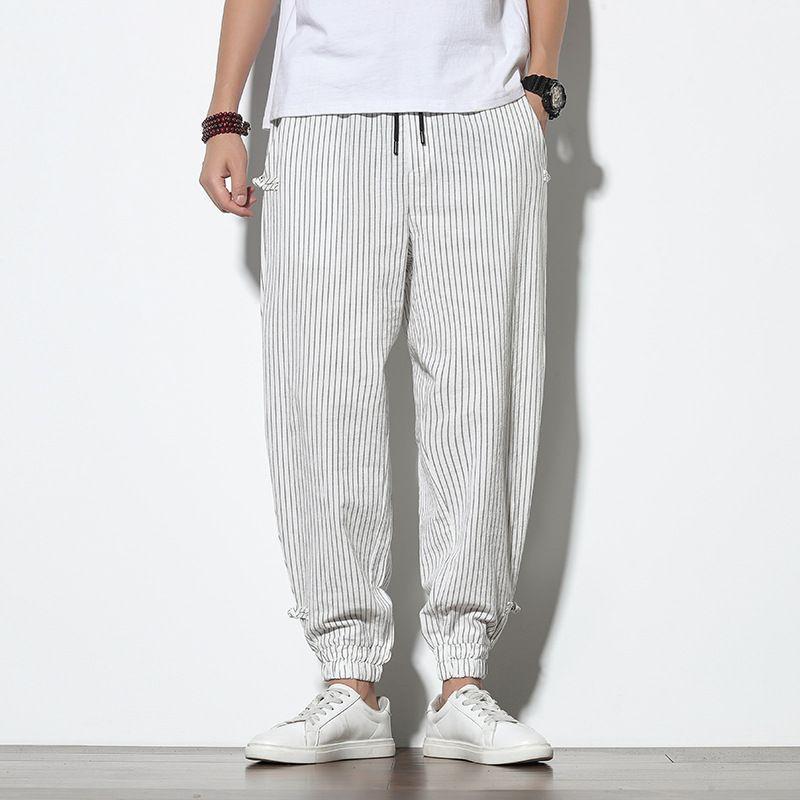 Striped Harem Pants Product Image