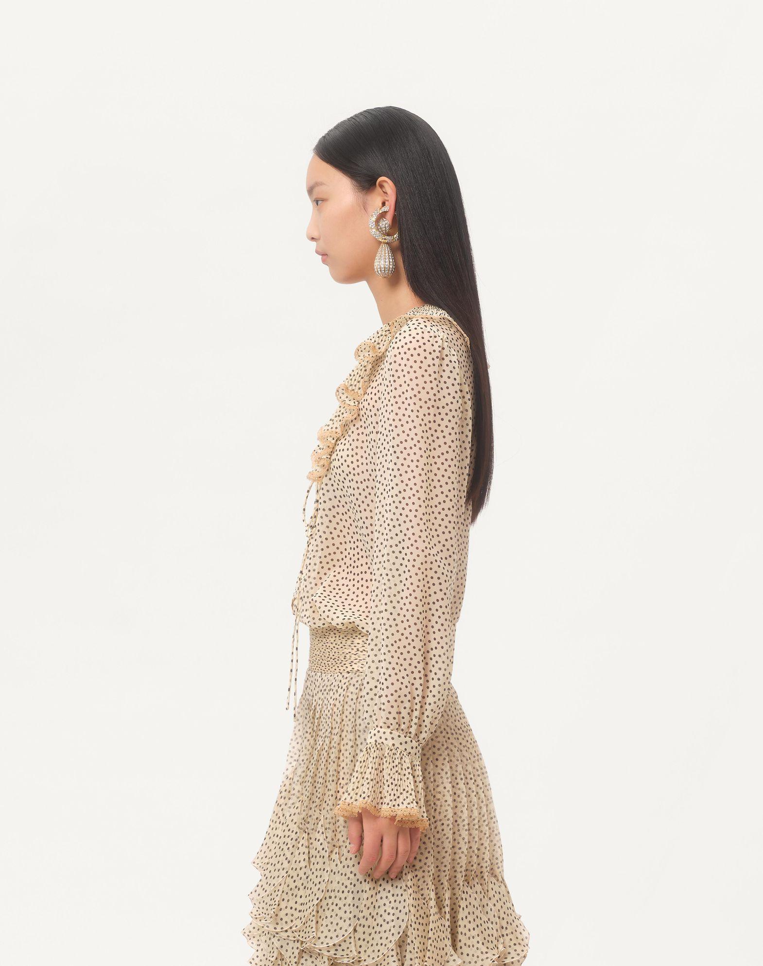 Light Georgette Shirt With Plusdepois Print Product Image