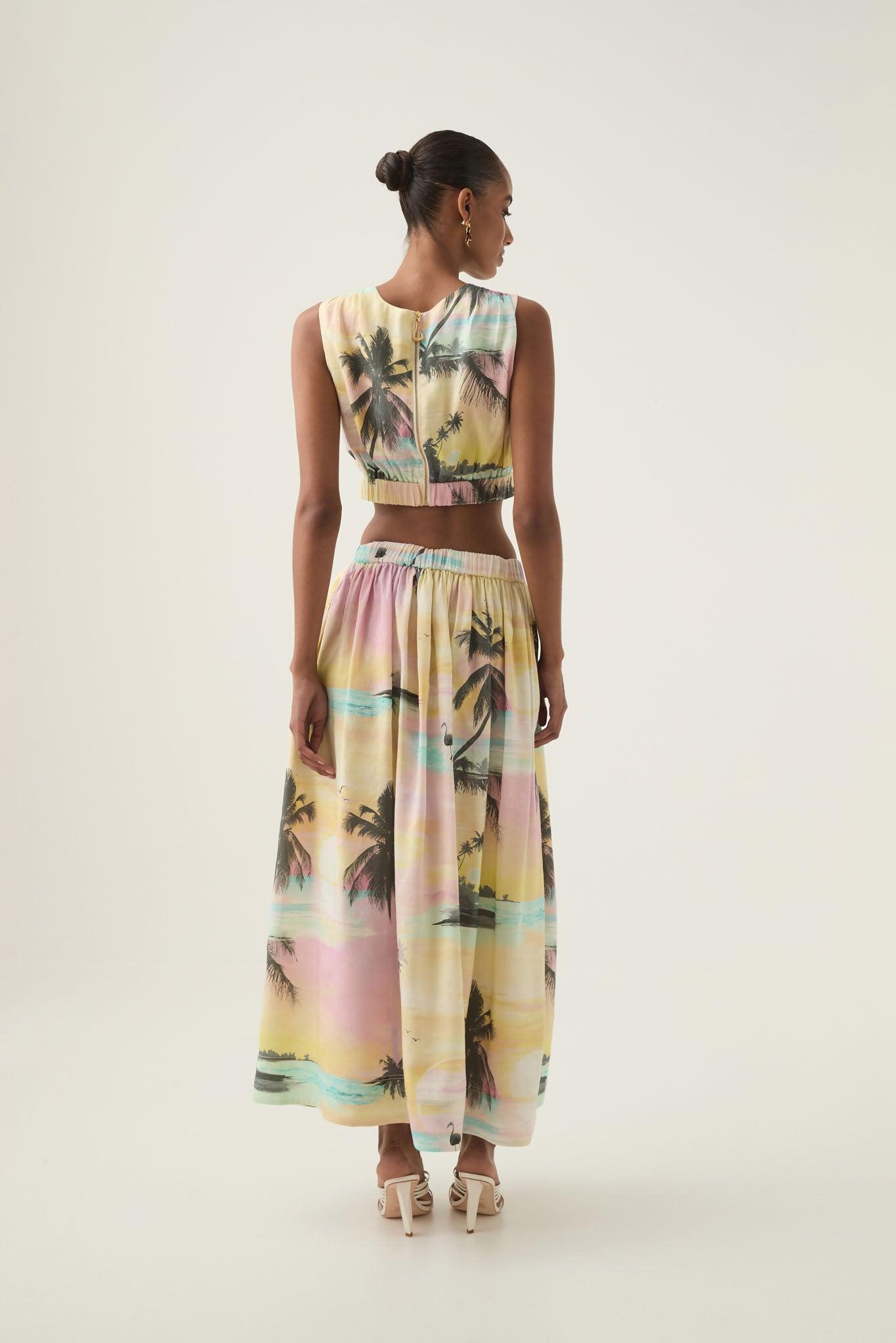 Valentine Frill Maxi Dress Product Image