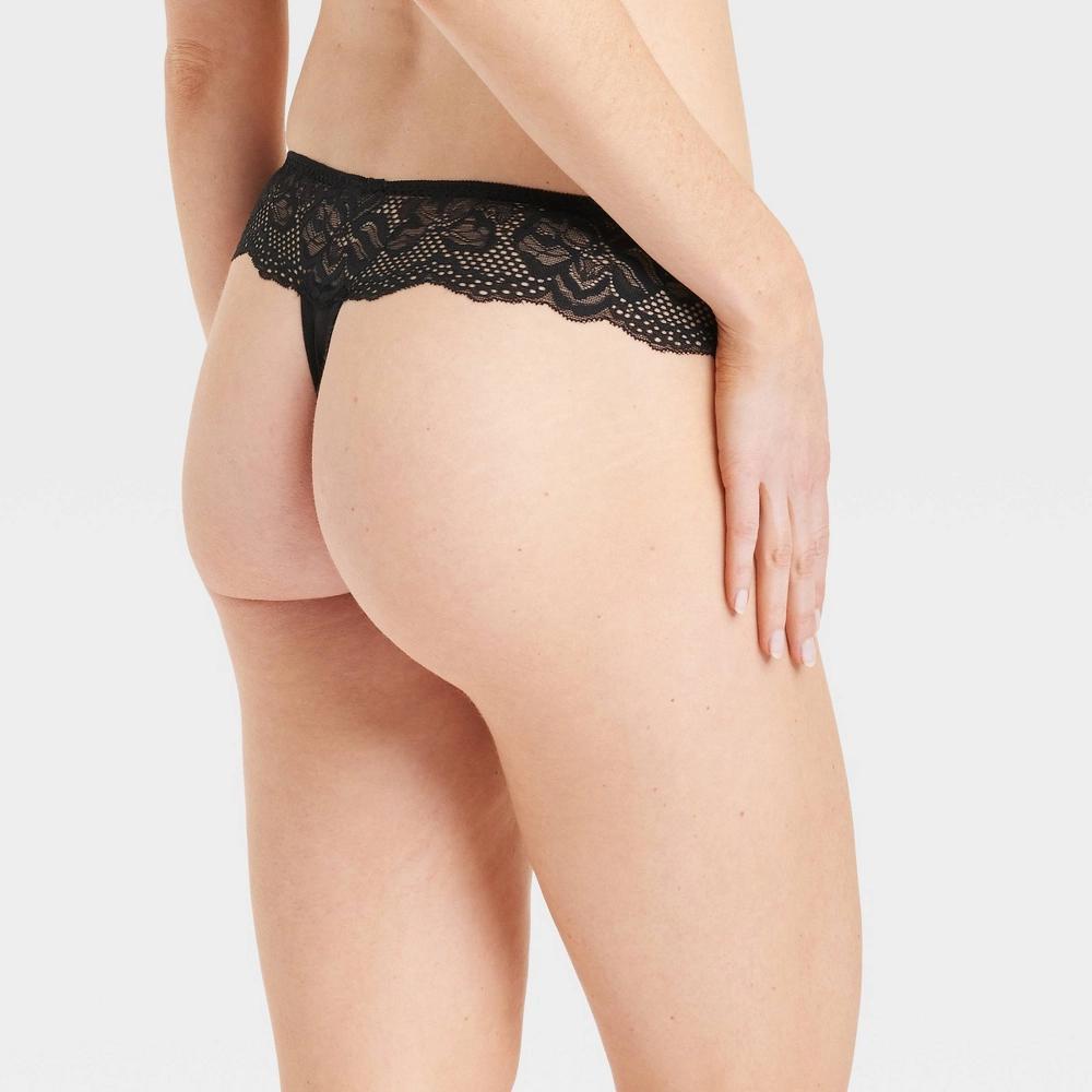 Womens Galloon Lace Thong - Auden Antique Teal XS Product Image