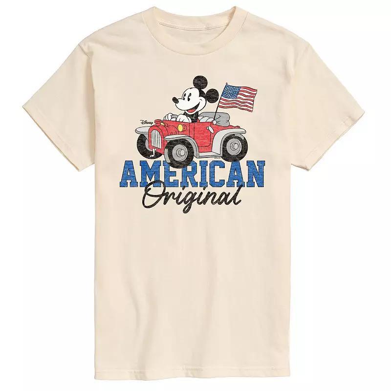 Disney's Mickey Mouse Men's American Original Graphic Tee, Size: XL, Yellow Product Image