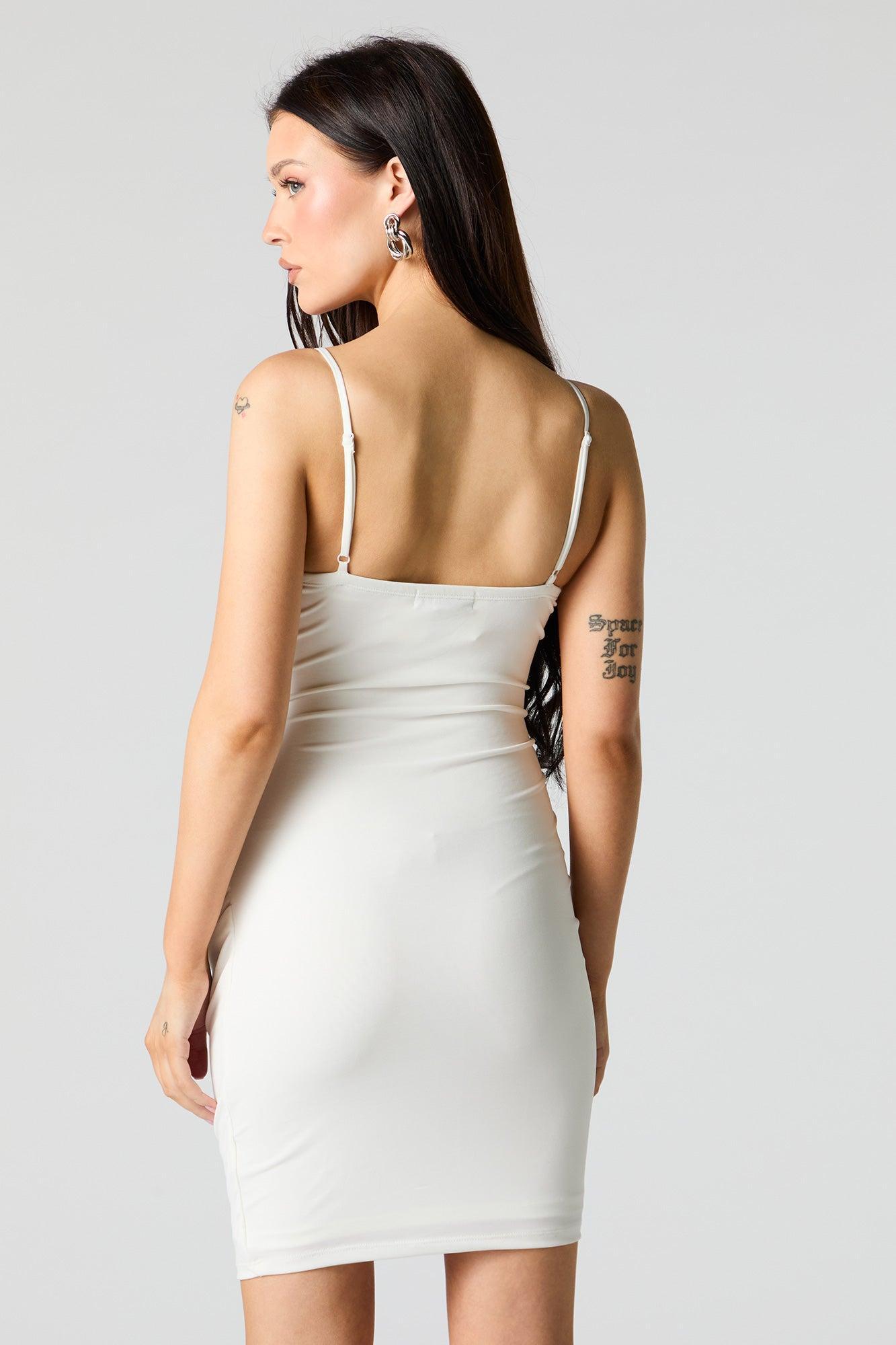 Rhinestone Trim Bustier Mini Dress Female Product Image