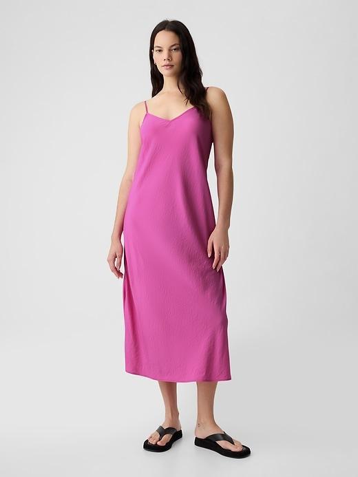 Satin Midi Dress Product Image
