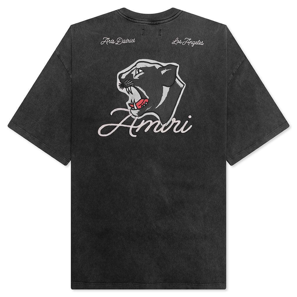 Vintage Panther Oversized Tee - Black Male Product Image