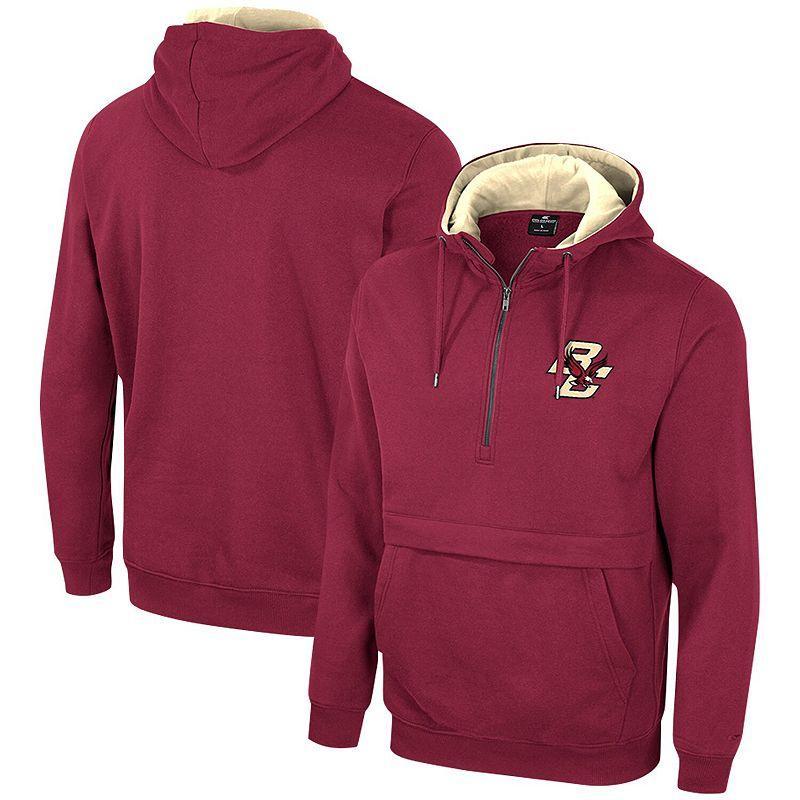 Men's Colosseum Green Michigan State Spartans Half-Zip Hoodie, Size: 2XL Product Image