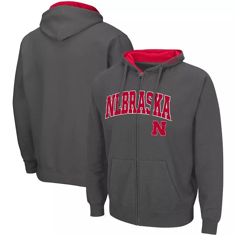 Men's Colosseum Navy Virginia Cavaliers Arch & Logo 3.0 Full-Zip Hoodie, Size: 2XL, Blue Product Image