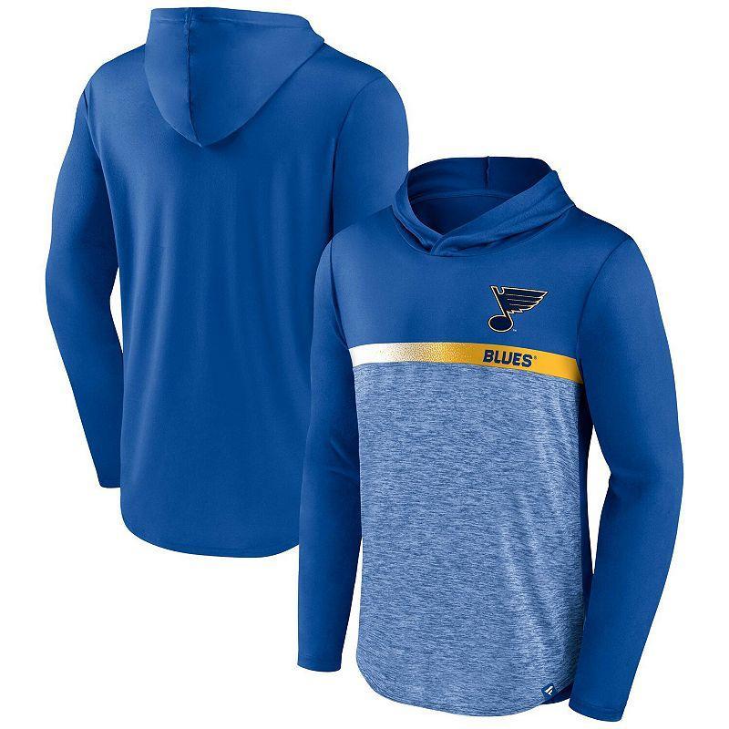 Men's Fanatics Branded Blue St. Louis Blues Podium Defender Pullover Hoodie, Size: Small Product Image