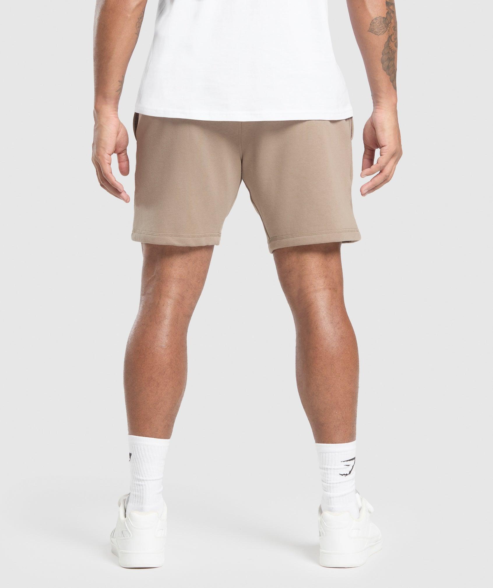 Gymshark Crest 7" Shorts - Lifestyle Brown Male Product Image