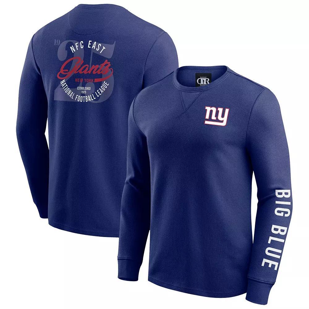 Men's Darius Rucker Collection by Fanatics Pewter Tampa Bay Buccaneers Washed Waffle-Knit Long Sleeve T-Shirt, Size: 3XL, Charco Product Image