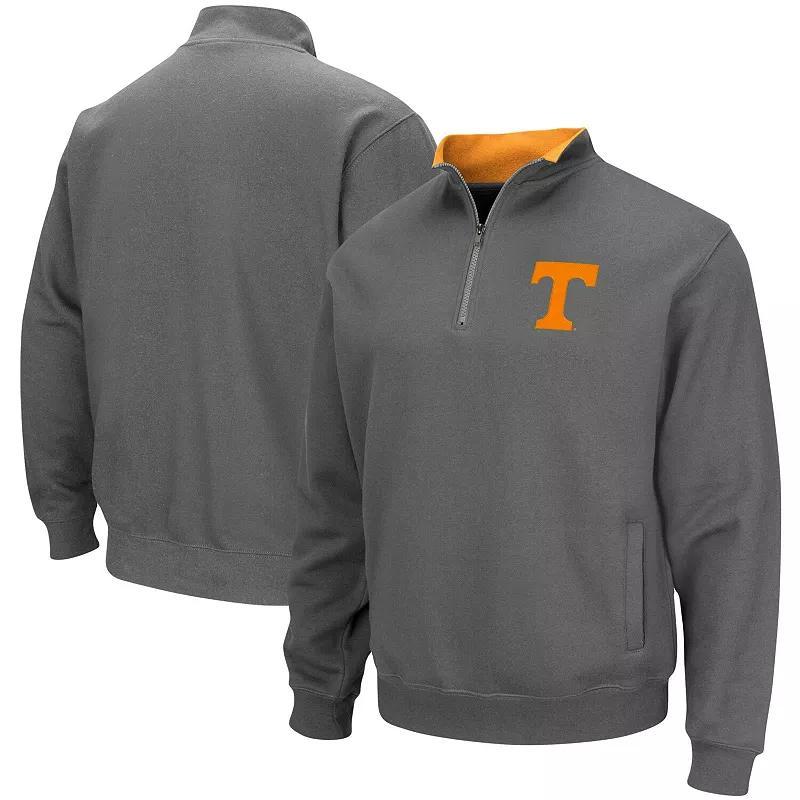 Men's Colosseum Charcoal Auburn Tigers Tortugas Logo Quarter-Zip Pullover Jacket, Size: XL Product Image