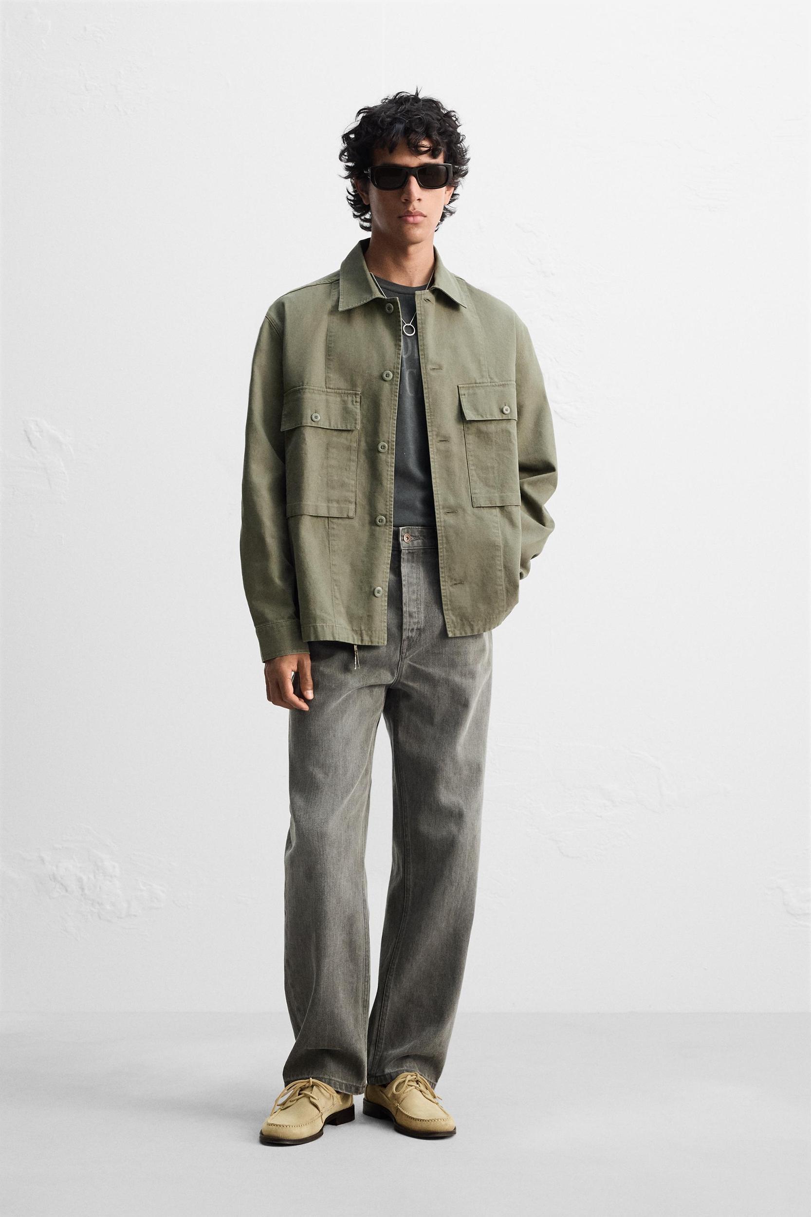 WASHED CANVAS OVERSHIRT Product Image