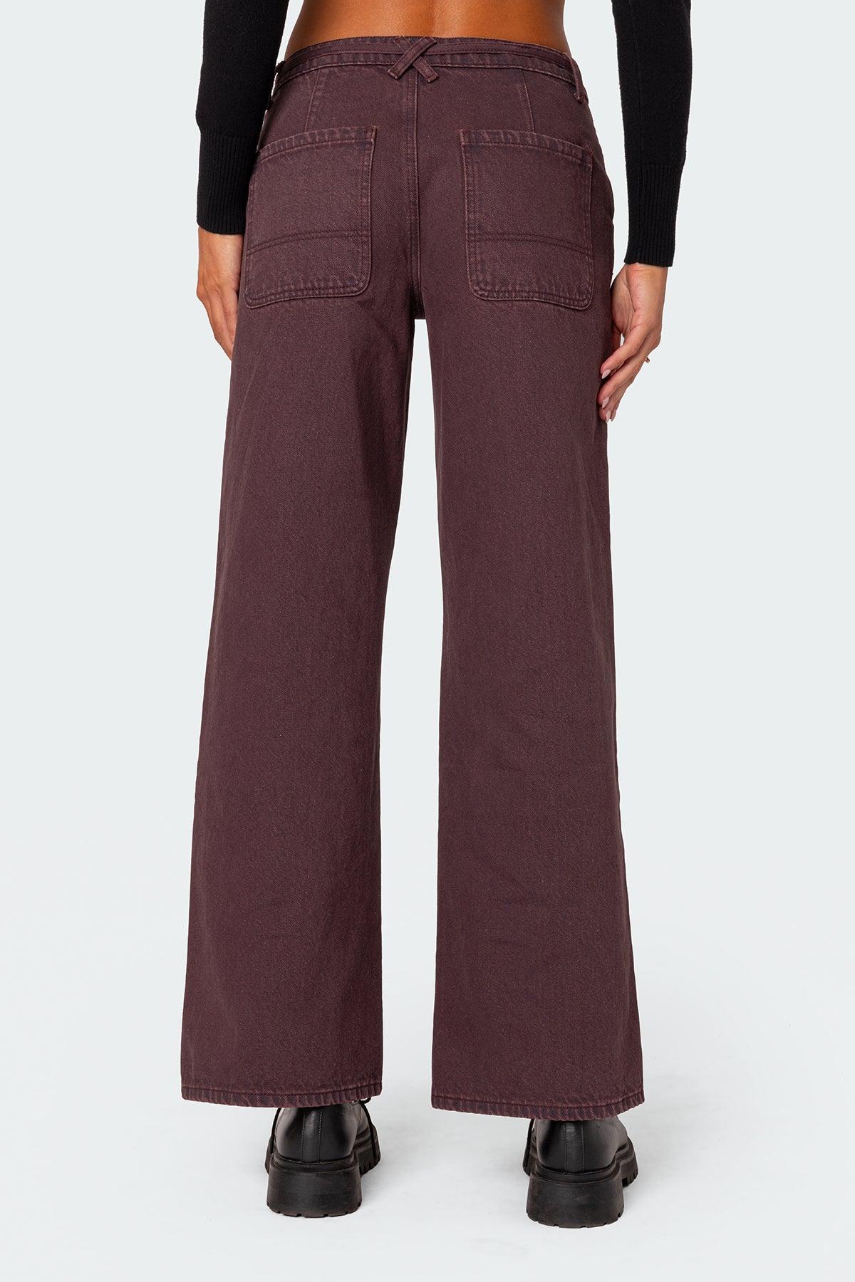 Fernanda Low Rise Straight Leg Jeans Product Image