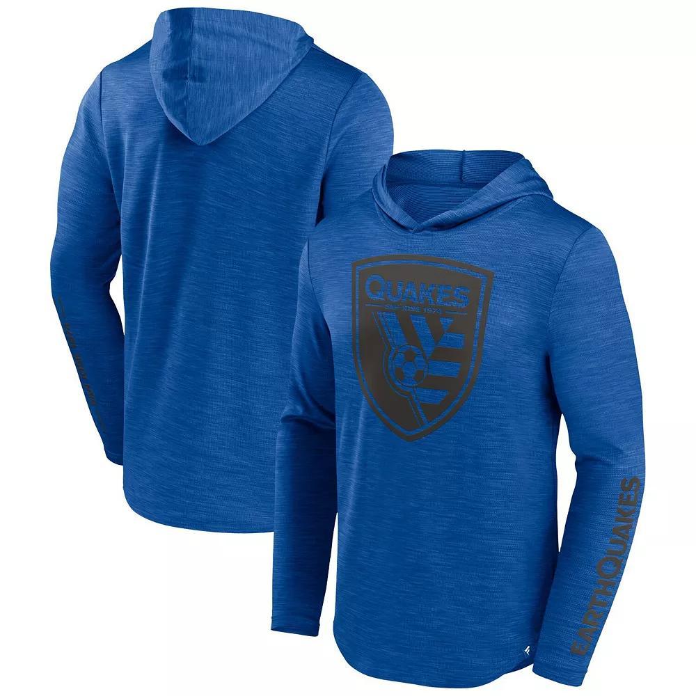 Men's Fanatics Branded Blue San Jose Earthquakes First Period Space-Dye Pullover Hoodie, Size: Small, Sje Blue Product Image