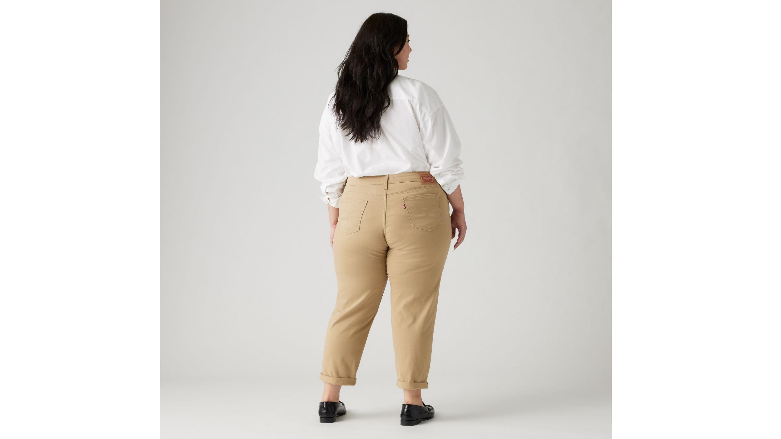Mid Rise Boyfriend Women's Jeans (Plus Size) Product Image