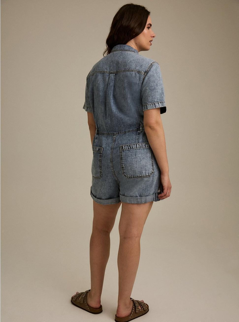 Denim Boiler Romper Product Image