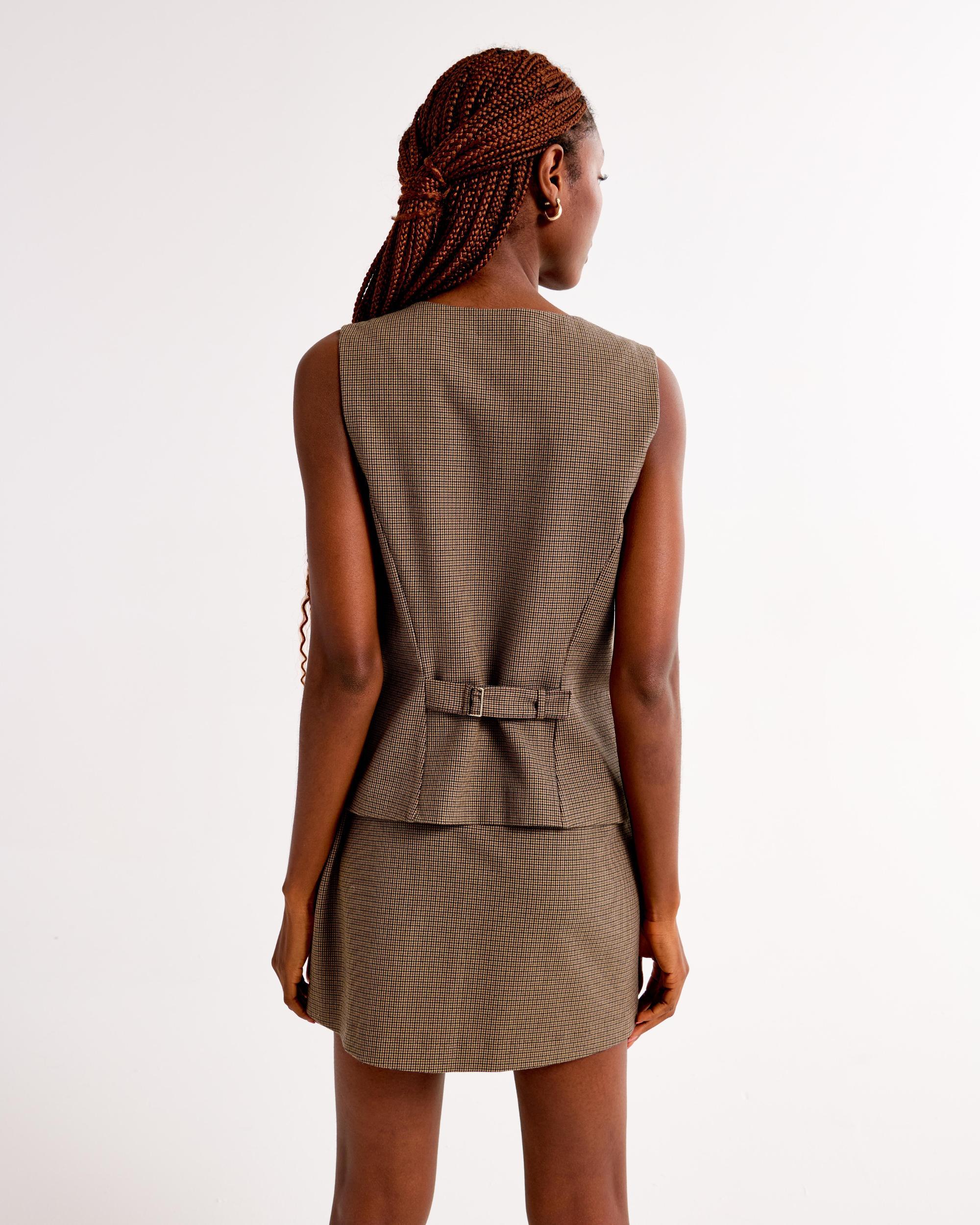 High-Neck Tailored Vest Product Image