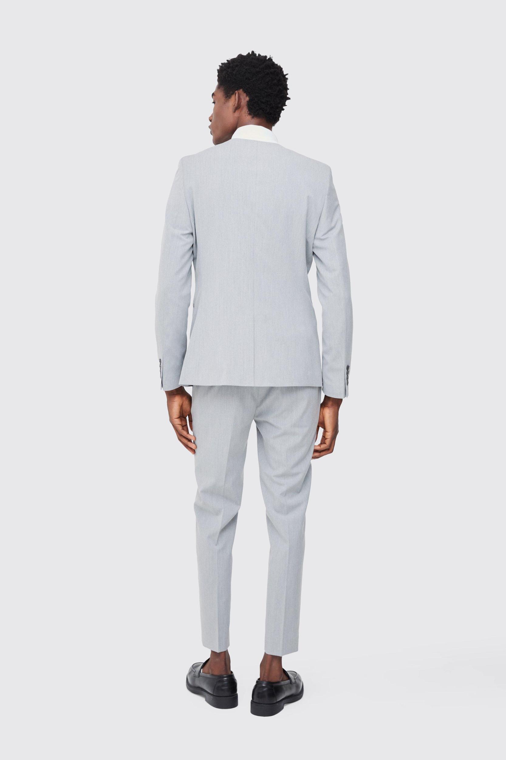 Skinny Fit Cropped Tailored Pants | boohooMAN USA Product Image