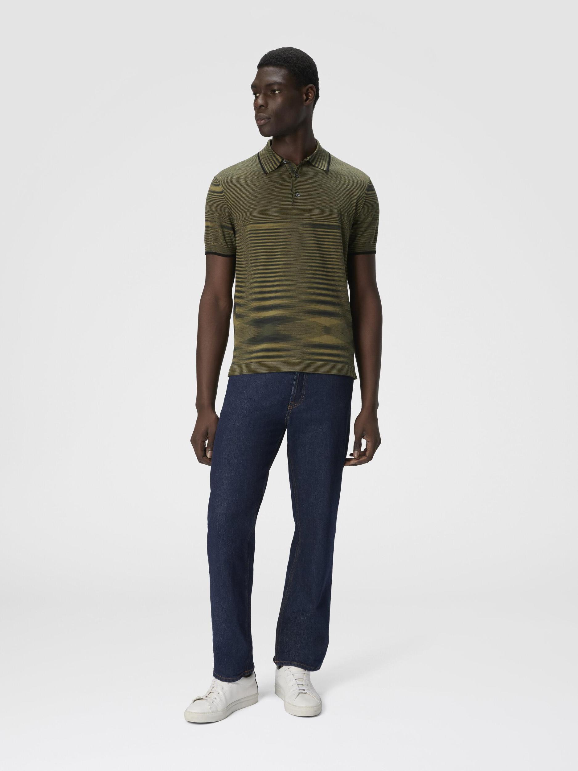 Slub cotton polo shirt Product Image