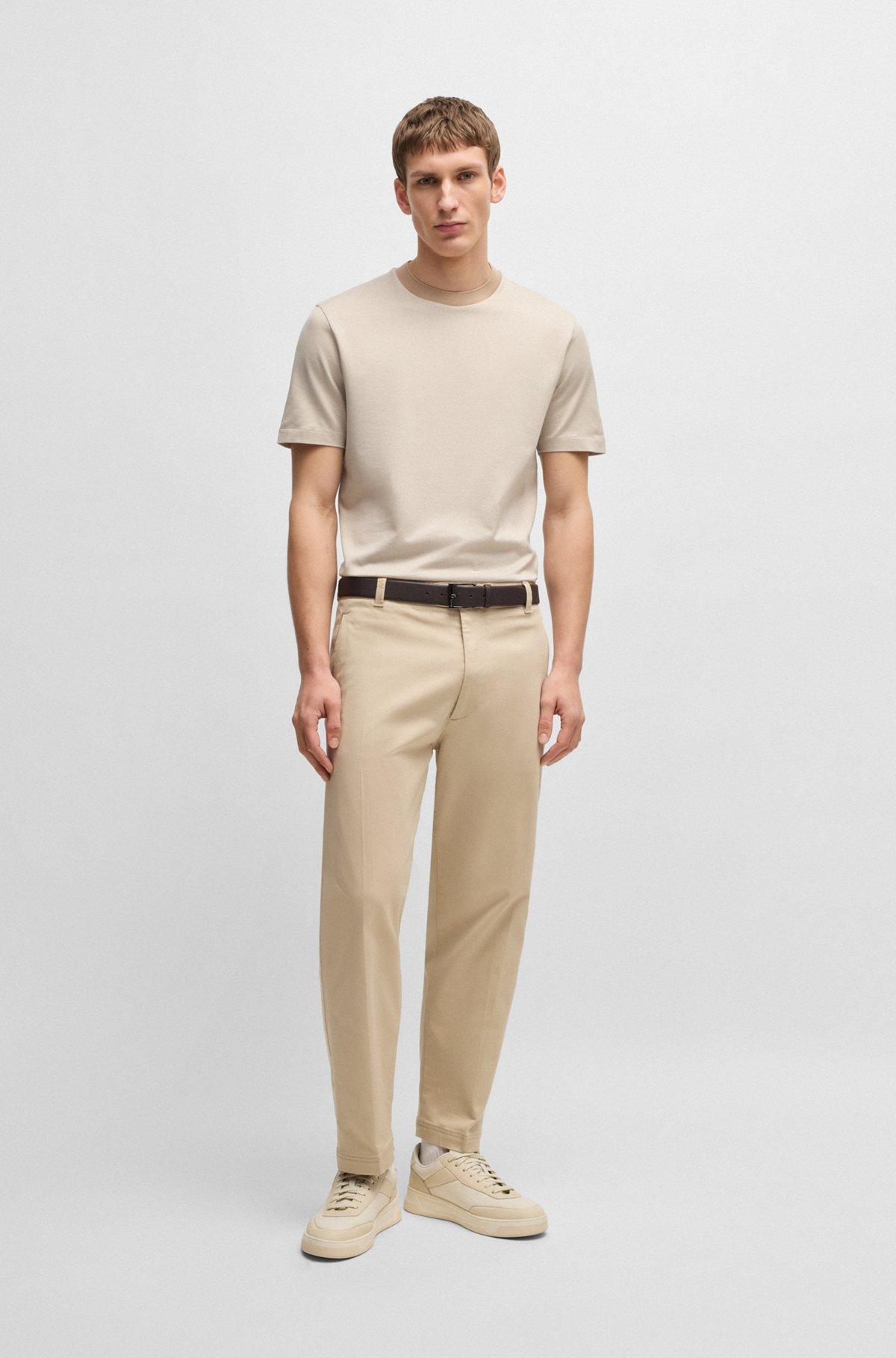 Mercerized-cotton T-shirt with micro pattern Product Image