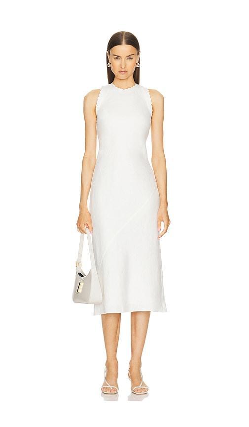 L'ACADEMIE By Marianna Lucie Midi Dress In Ivory Product Image
