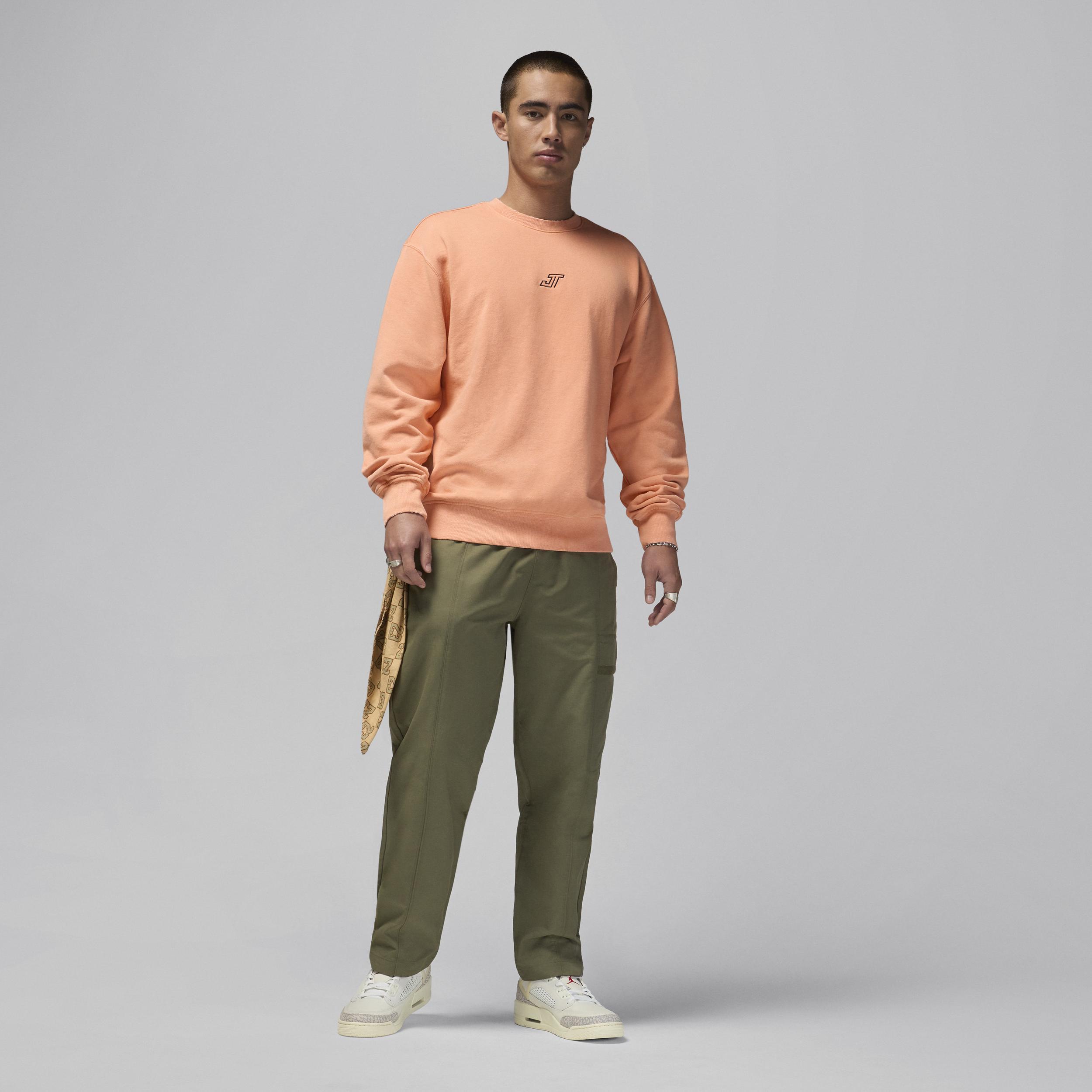 Nike Mens Tatum Fleece Crew-Neck Sweatshirt Product Image