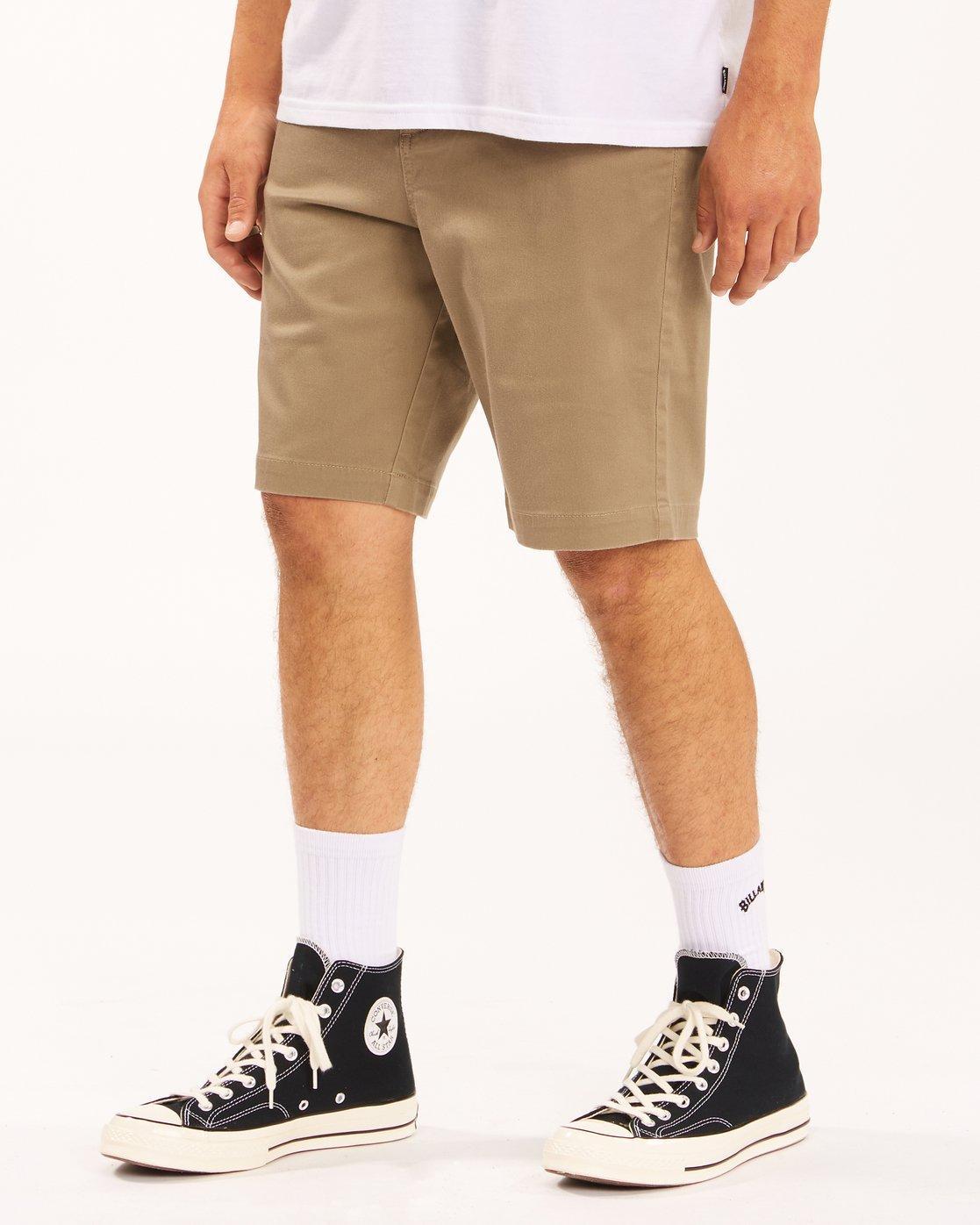 Carter Stretch Shorts 21" - Dark Khaki Male Product Image