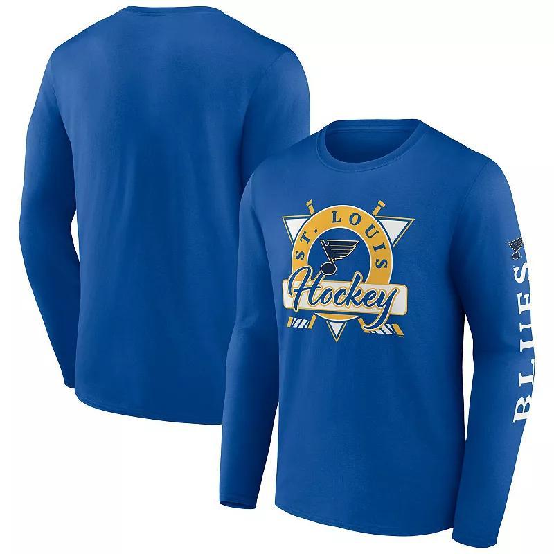 Men's Fanatics Deep Sea Blue Seattle Kraken Rinkside Long Sleeve T-Shirt, Size: Large, Krk Blue Product Image