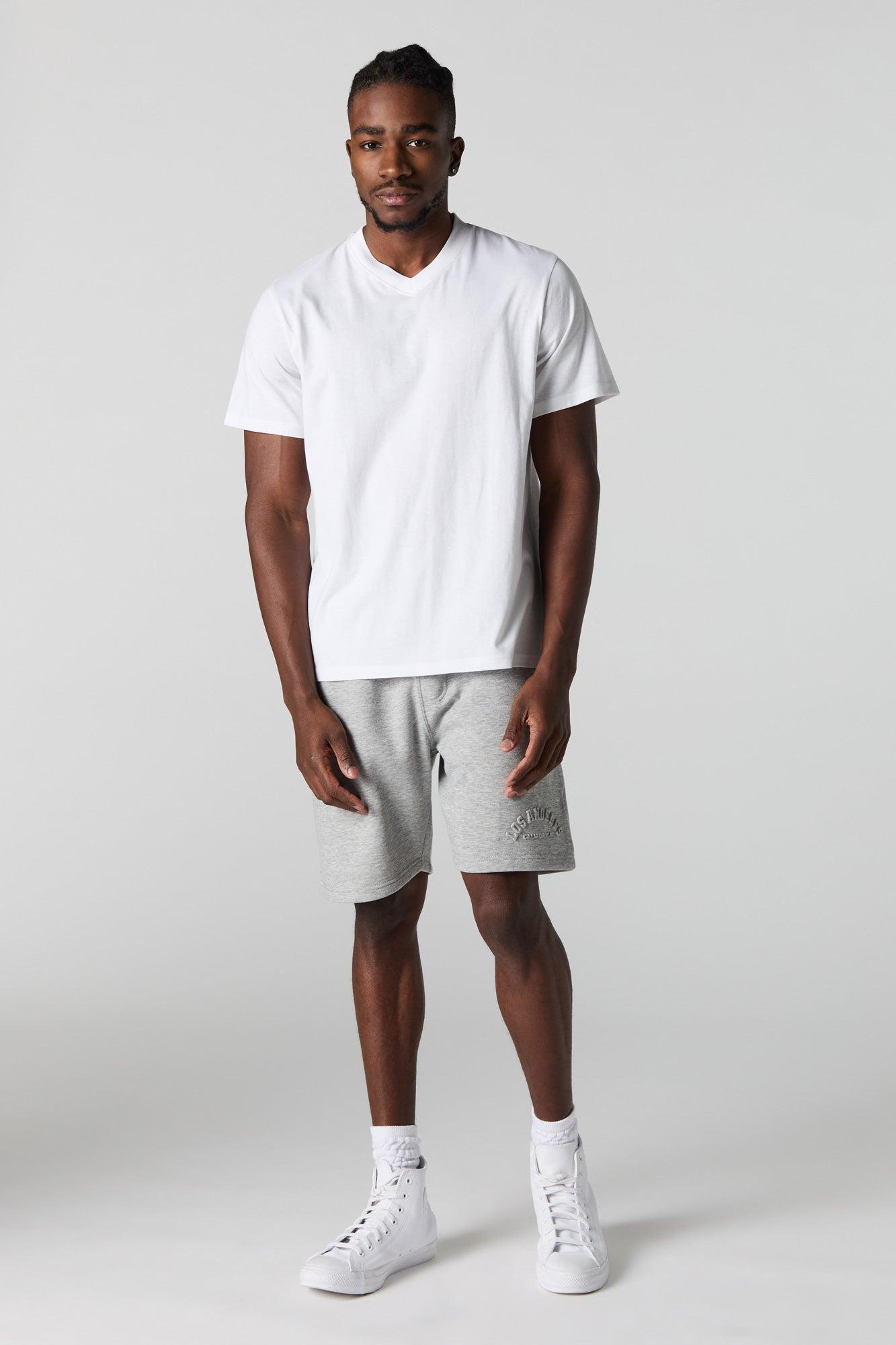Solid V-Neck T-Shirt Male Product Image