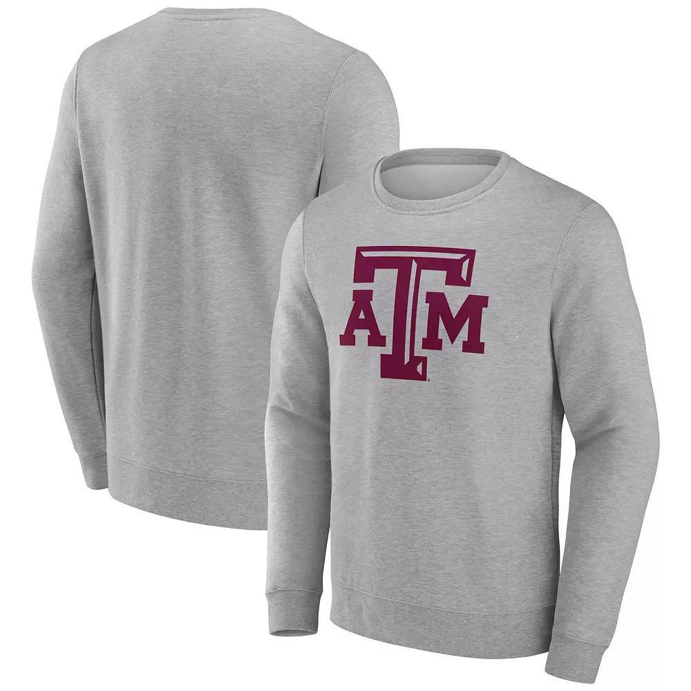 Men's Fanatics Gray Texas A&M Aggies Fleece Pullover Sweatshirt, Size: Small, Grey Product Image