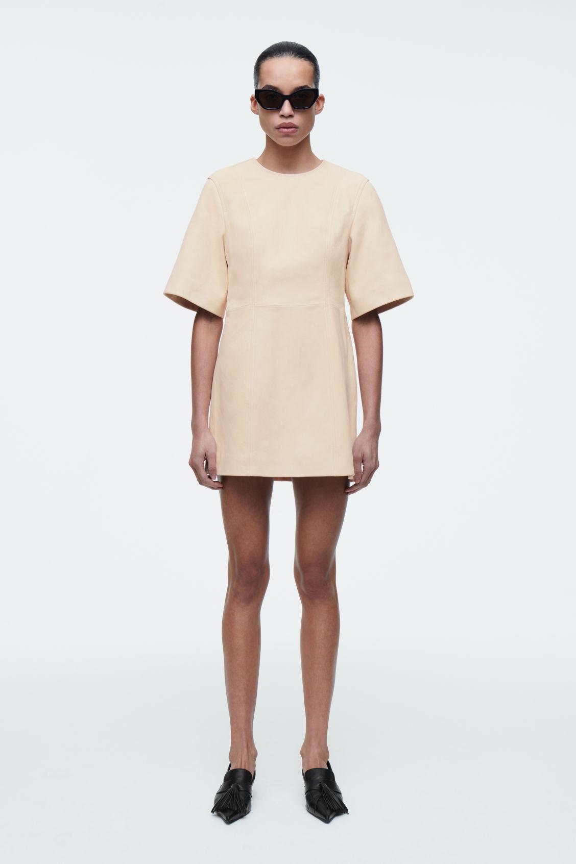 SUEDE MINI T-SHIRT DRESS Product Image