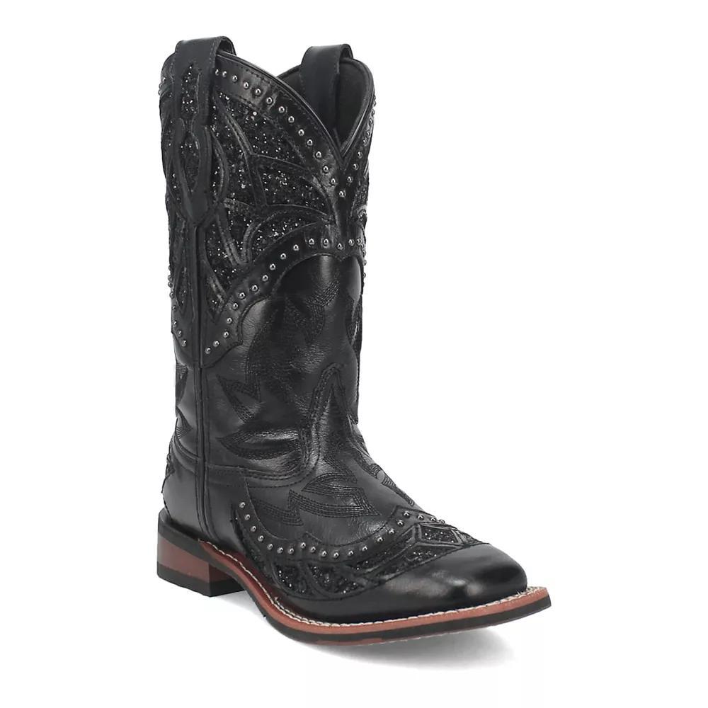 Laredo Eternity Women's Leather Cowboy Boots, Size: 8.5, Black Product Image
