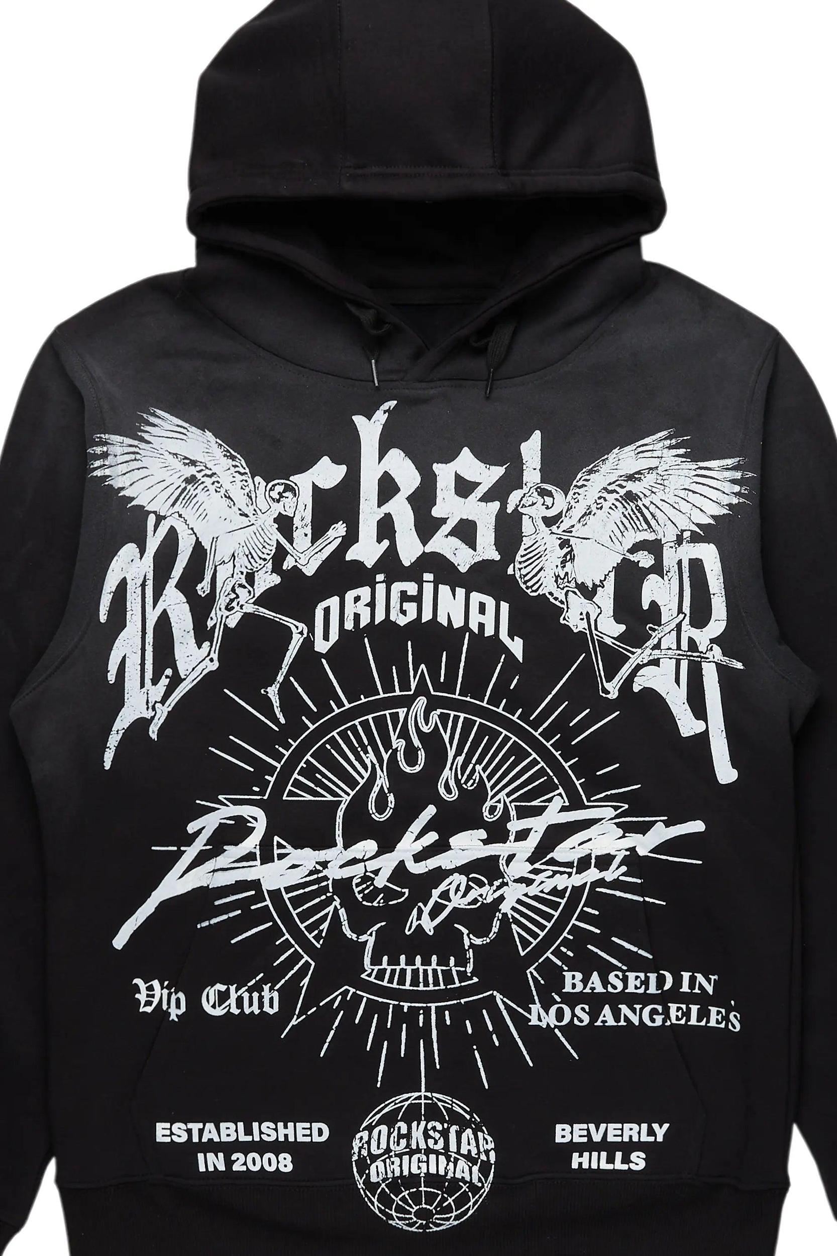 Tally Black Graphic Hoodie Male Product Image