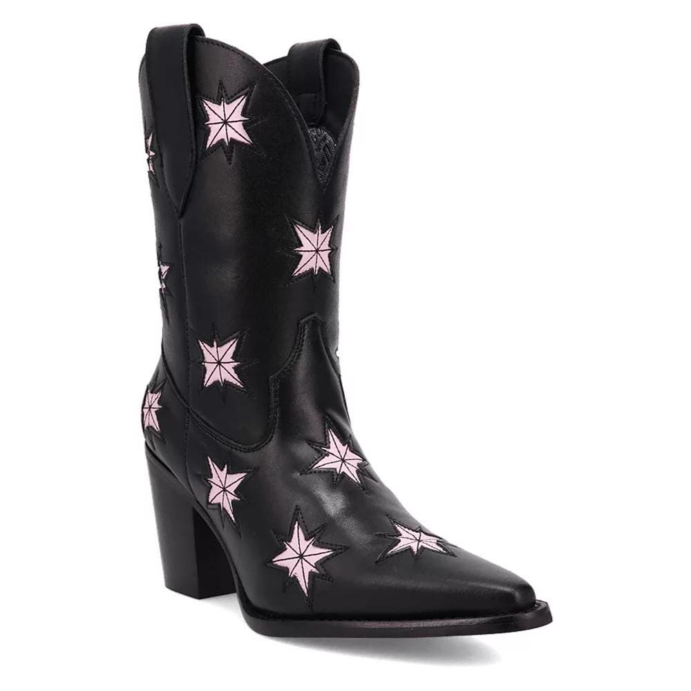 Dingo Starburst Women's Leather Boots, Size: 9, Black Product Image