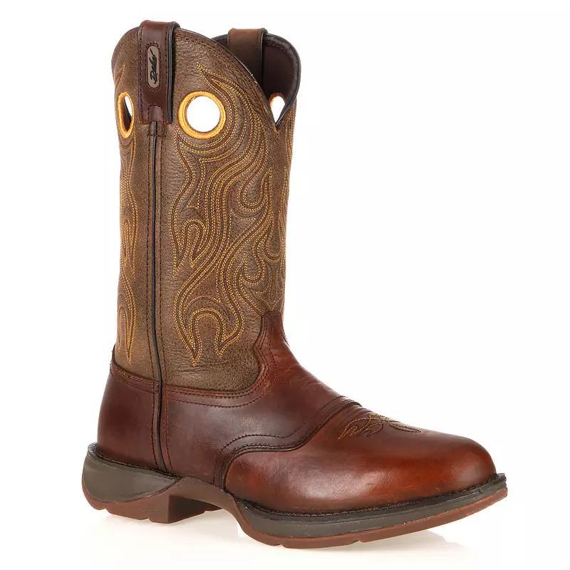 Durango Rebel Men's 11-in. Western Work Boots, Size: 8.5 Medium, Sunset Trail Brown Product Image