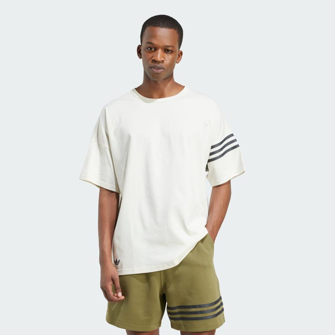 adidas Neuclassics Tee Light Grey Heather S Mens Product Image