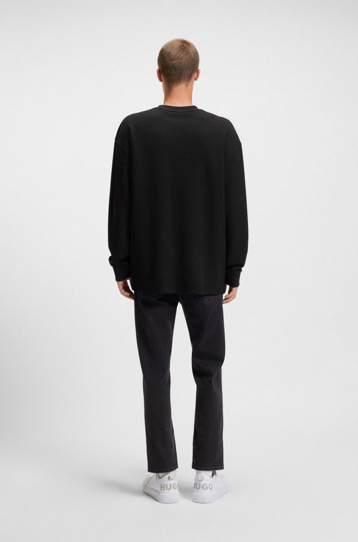 Cotton T-shirt with waffle structure Product Image