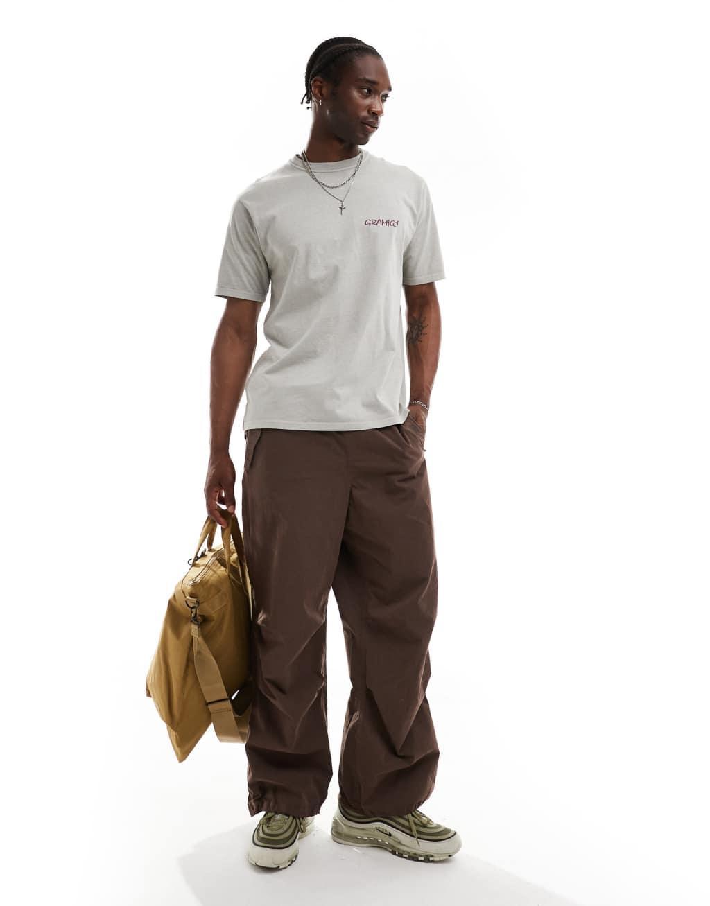 Gramicci liberty graphic T-shirt in pigment state  Product Image