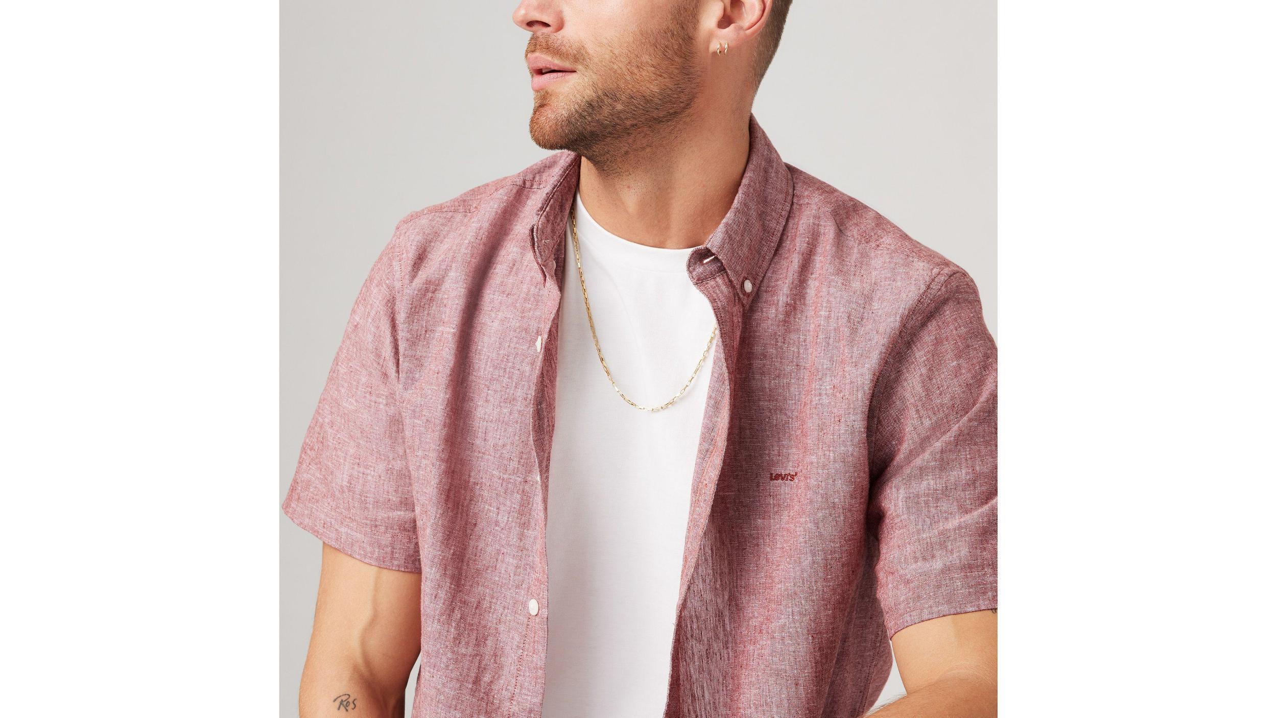 Short Sleeve Authentic Button Down Shirt Product Image