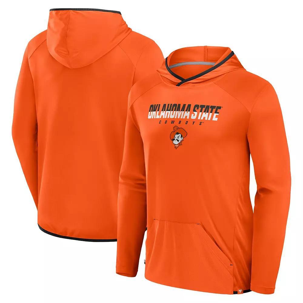 Men's Fanatics Orange/Black Oklahoma State Cowboys Transitional Hoodie T-Shirt, Size: 2XL Product Image