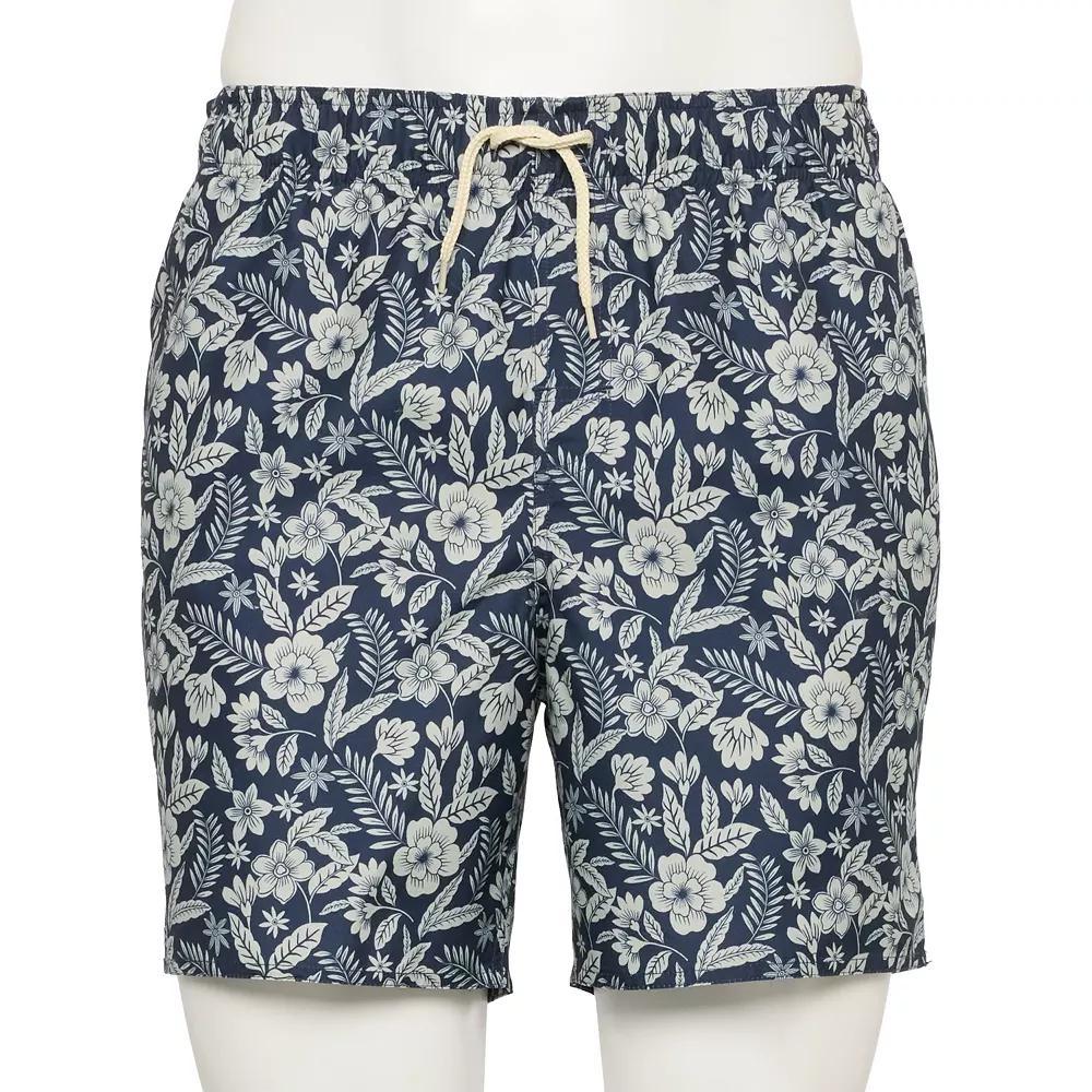 Men's Laguna Swim 6" Swim Trunks, Size: Small, Purple Vintage Floral Product Image
