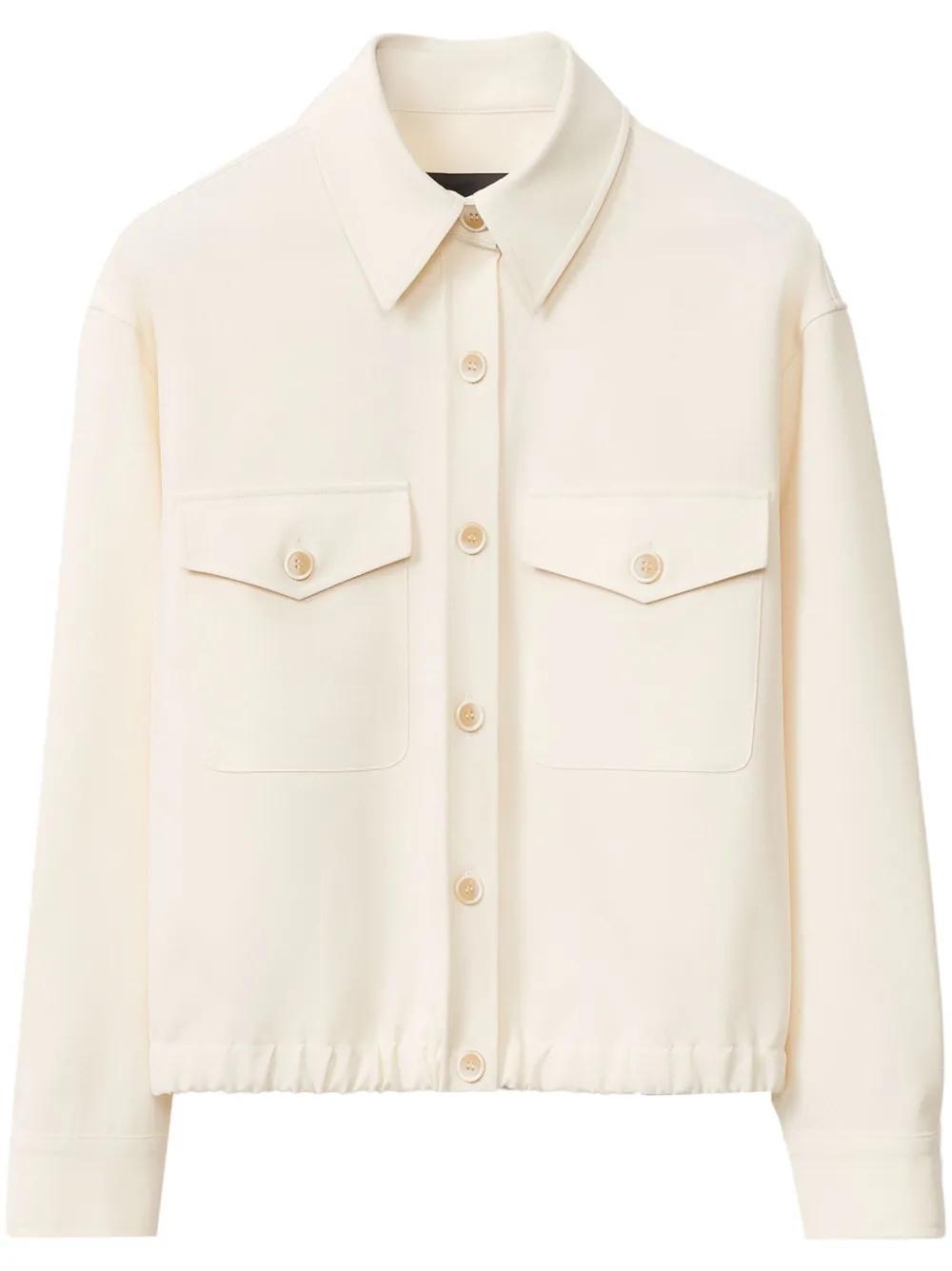 FABIANA FILIPPI Tailored Bomber Jacket In Neutrals Product Image
