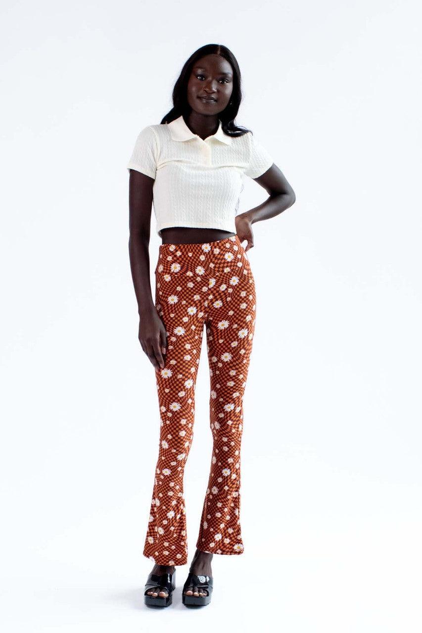 Checkered Daisy Bell Bottoms Product Image