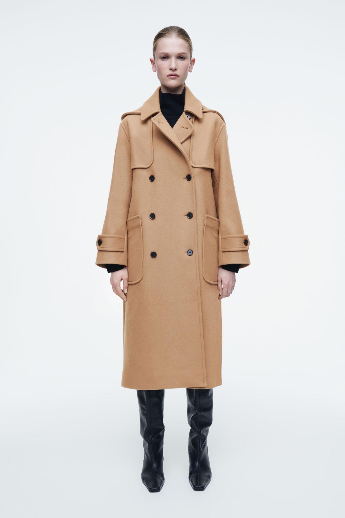 HOODED WOOL DUFFLE COAT Product Image