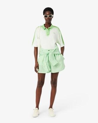 Loose Striped Linen Shorts Product Image