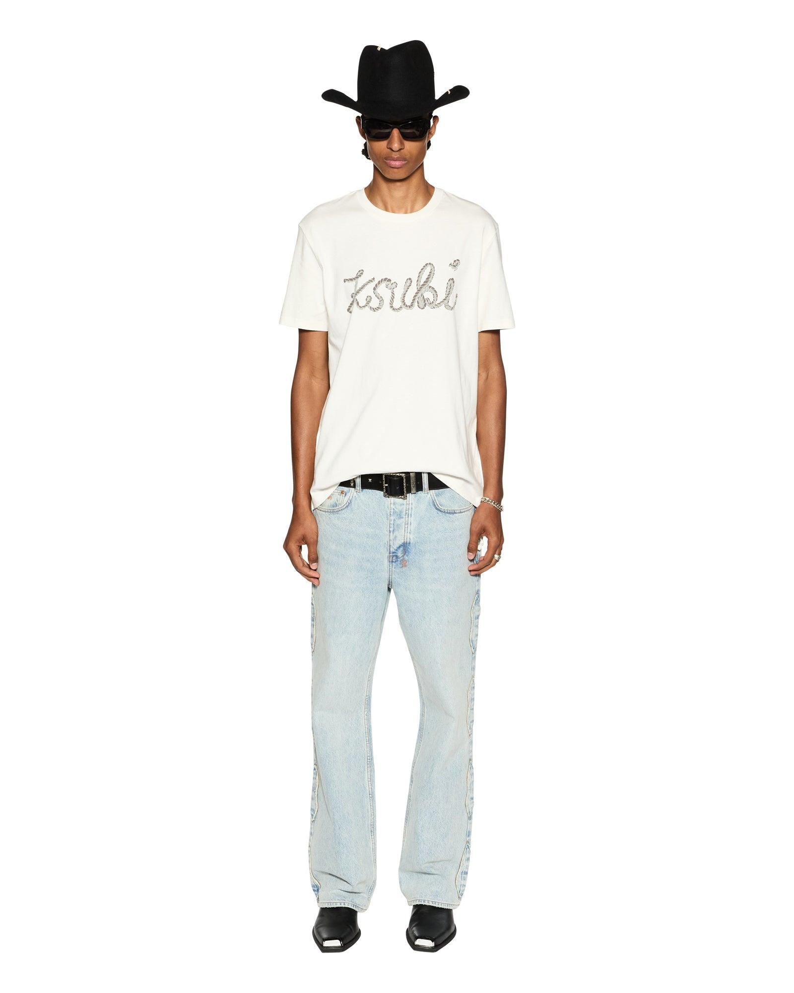 ROPED KASH SS TEE VINTAGE WHITE Male Product Image