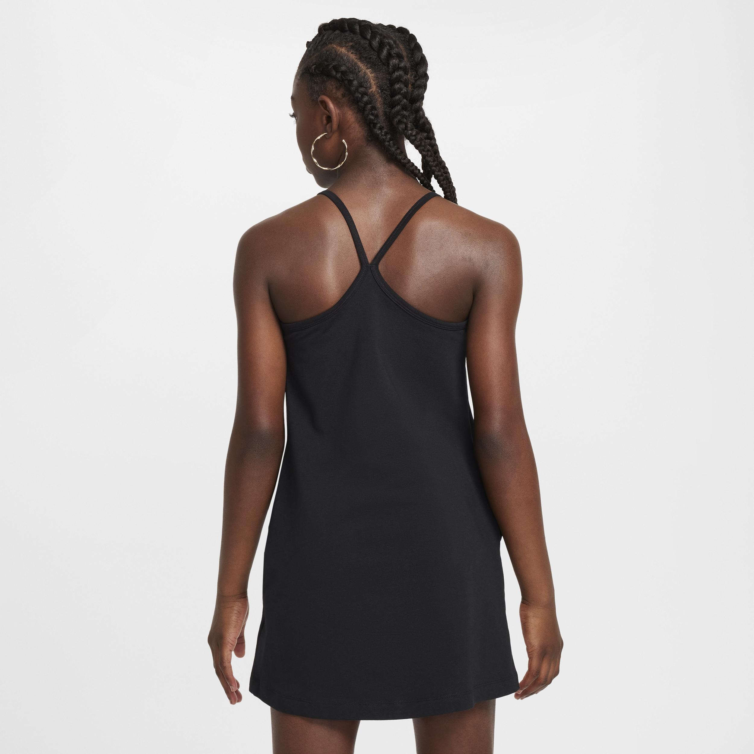 Nike Kids' Sportswear Stretch Racerback Dress in Aegean Storm/White at Nordstrom, Size Xl Product Image