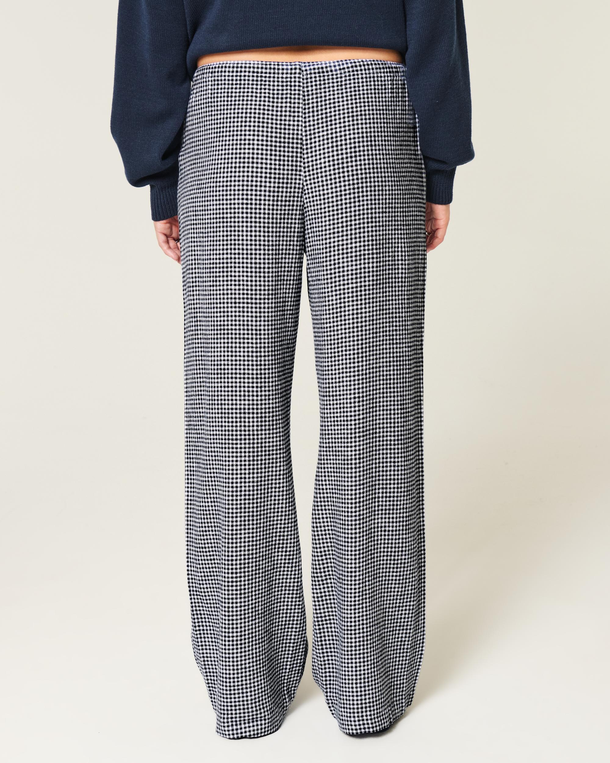 Linen-Blend Baggy Pull-On Pants Product Image