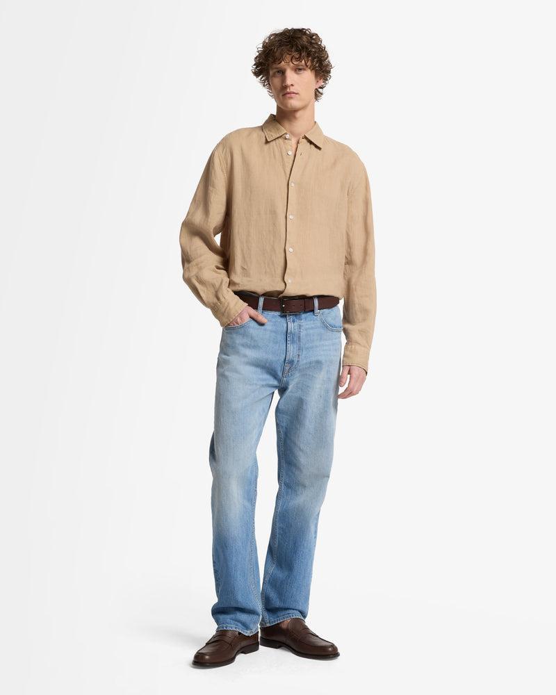Classic Linen Button Up Shirt Product Image