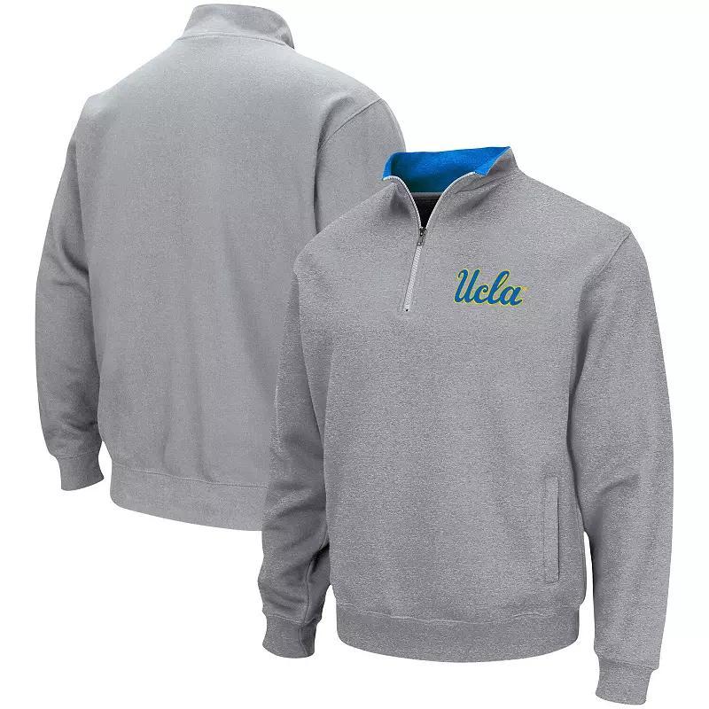 Men's Colosseum Heathered Gray UCLA Bruins Tortugas Team Logo Quarter-Zip Jacket, Size: 3XL, Grey Product Image
